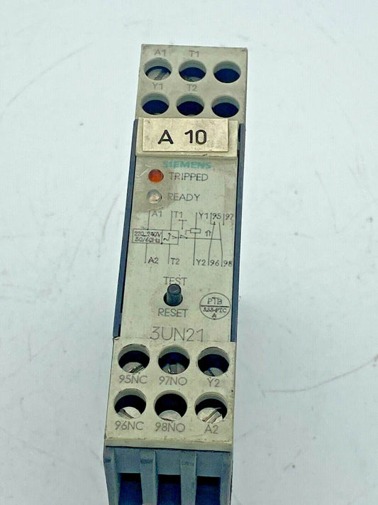 SIEMENS 3UN2131 - 0AN7 THERMISTOR PROTECTION ENGINE PROTECTION RELAY - KLR Automation
