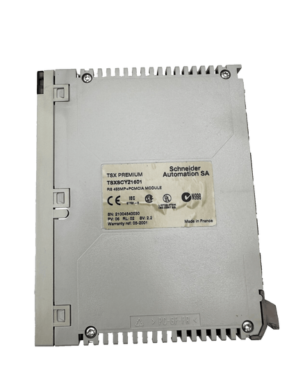 SCHNEIDER ELECTRIC TSXSCY21601 RS 485MP+PCMCIA MODULE PV 06 RL 02 - KLR Automation