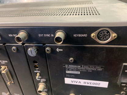 Thomson csf editing control unit TTV-3962 + BKE 902 904 912 916  Broadcast