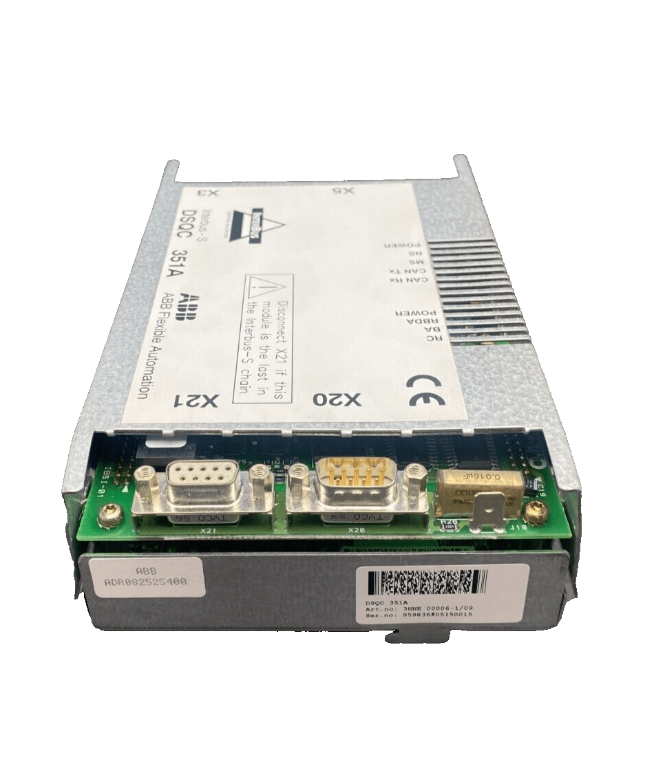 ABB DSQC 351A INTERBUS 3HNE 00006 - 1/09 ADR082525400 - KLR Automation