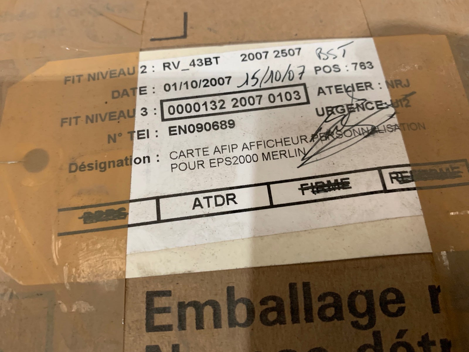 Merlin GERIN 6736181 B0 Circuit Board AFIP1 2E4100670nOR