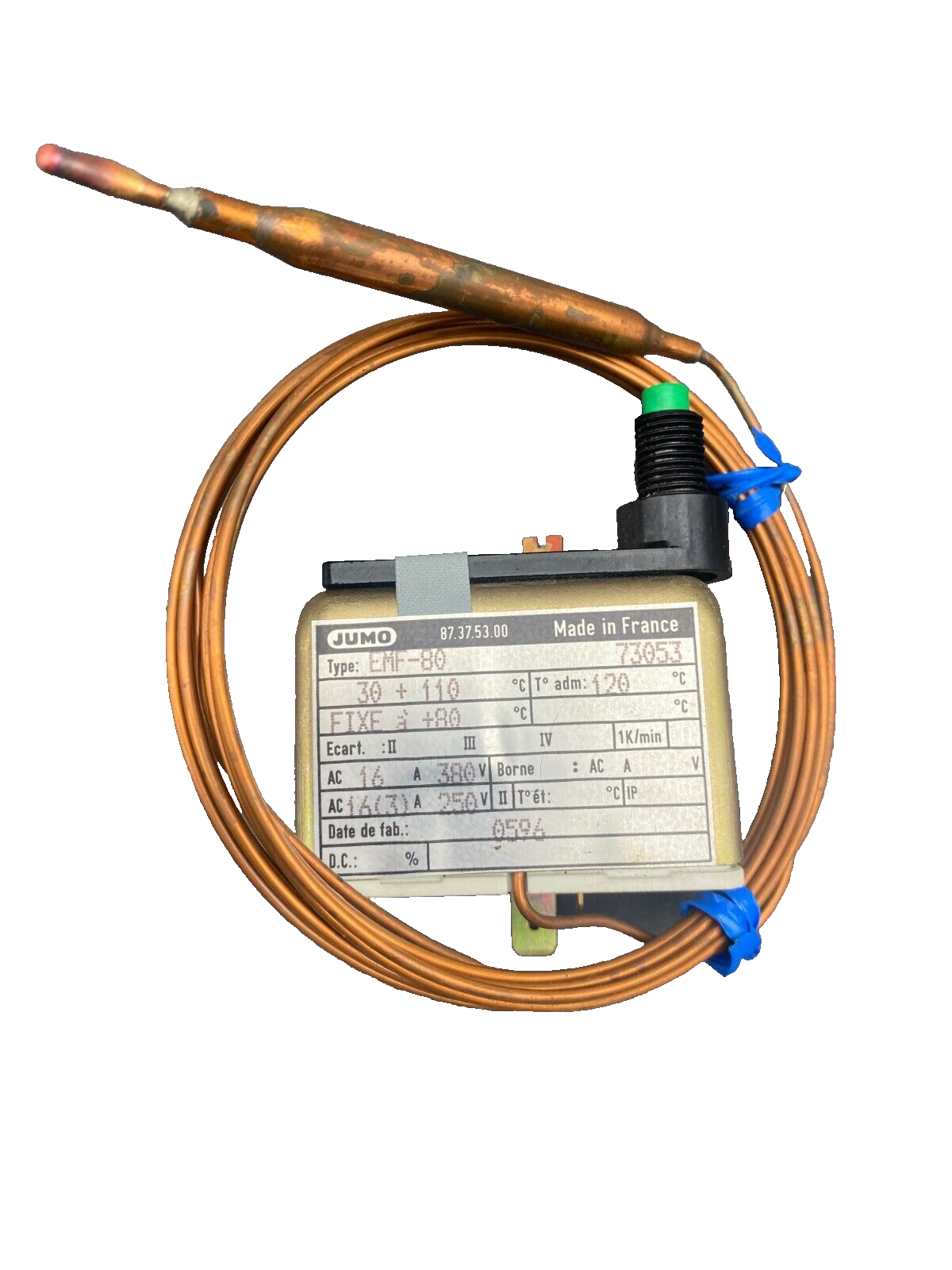 JUMO EMF-80 75053 THERMOSTAT SWITCH