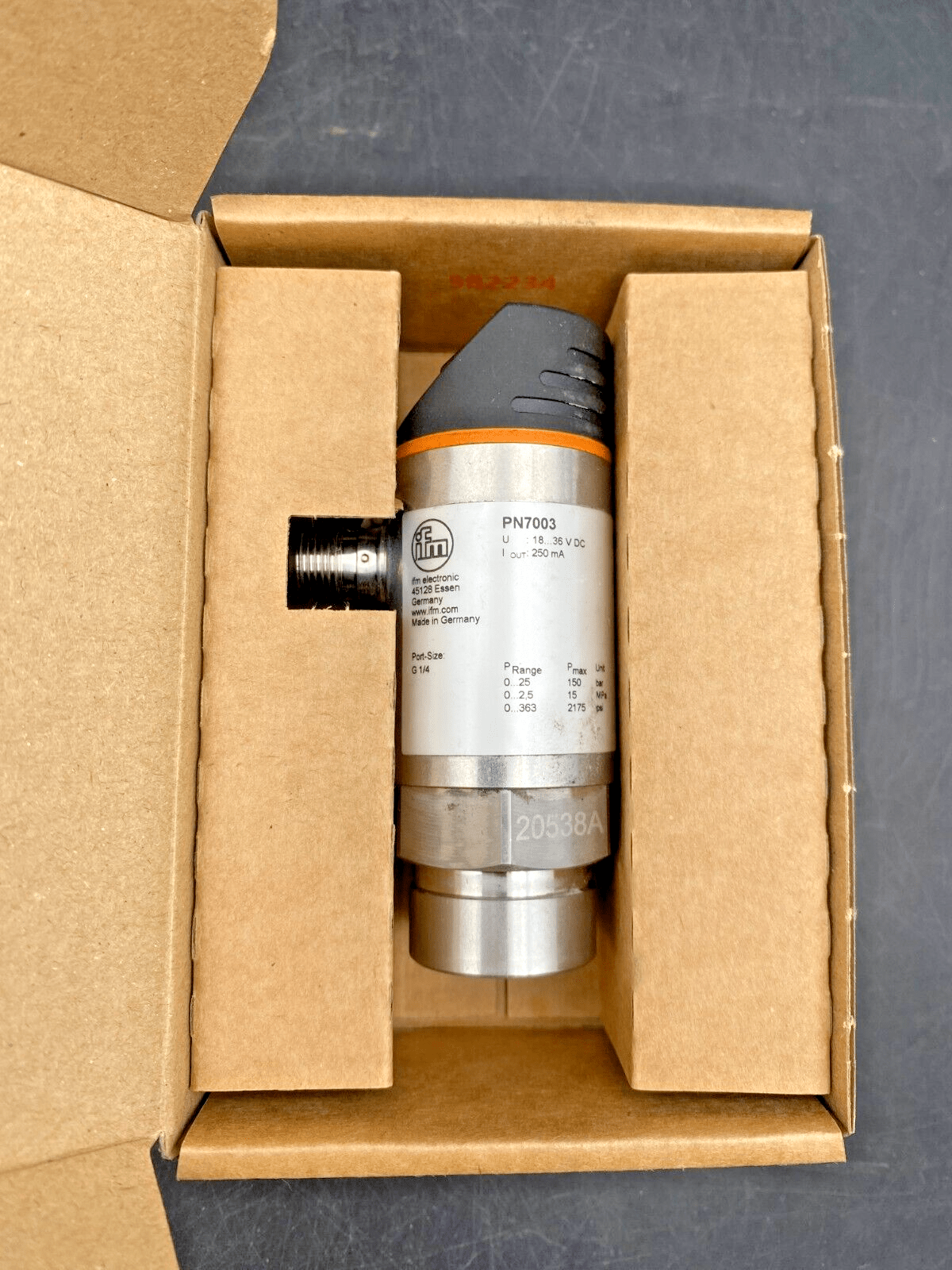 IFM PN7003 ELECTRONIC PRESSURE SENSOR - KLR Automation