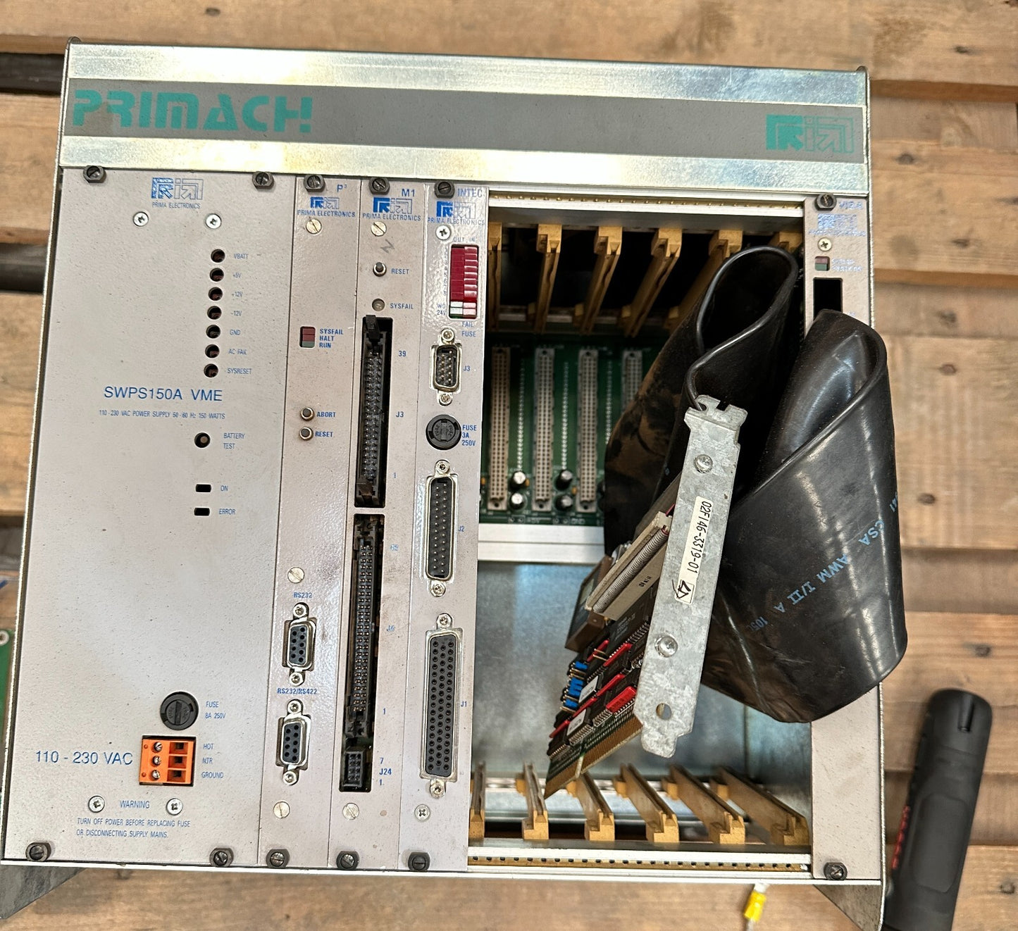 PRIMA PRIMACH 3SRAC3720/0C SWPS150A VME P3 M1 INTEC VISA 02FI46 - 3319 - 01 - KLR Automation