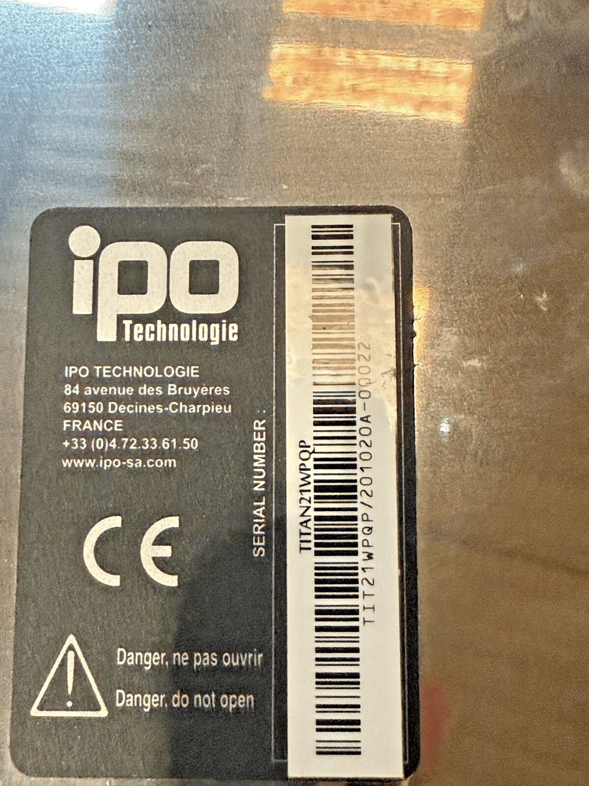 Panel PC industriel 21,5" inox IP69 | IPO TITAN - P - 21W QP fanless TITAN21WPQP - KLR Automation