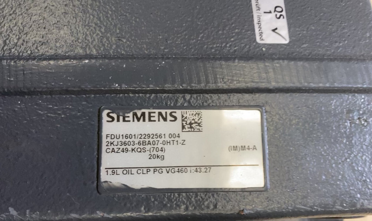 1pc x SIEMENS SIMOTICS 3 1FK7042 - 2AF71 - 1QA0 + SIEMENS 2KJ3603 - 6BA07 - 0HT1 - Z - KLR Automation