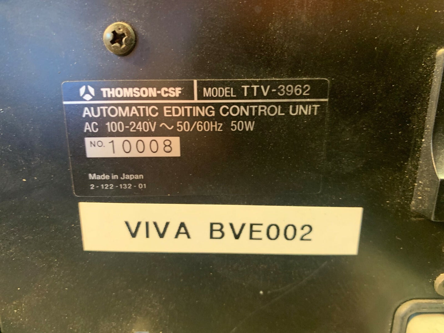 Thomson csf editing control unit TTV-3962 + BKE 902 904 912 916  Broadcast