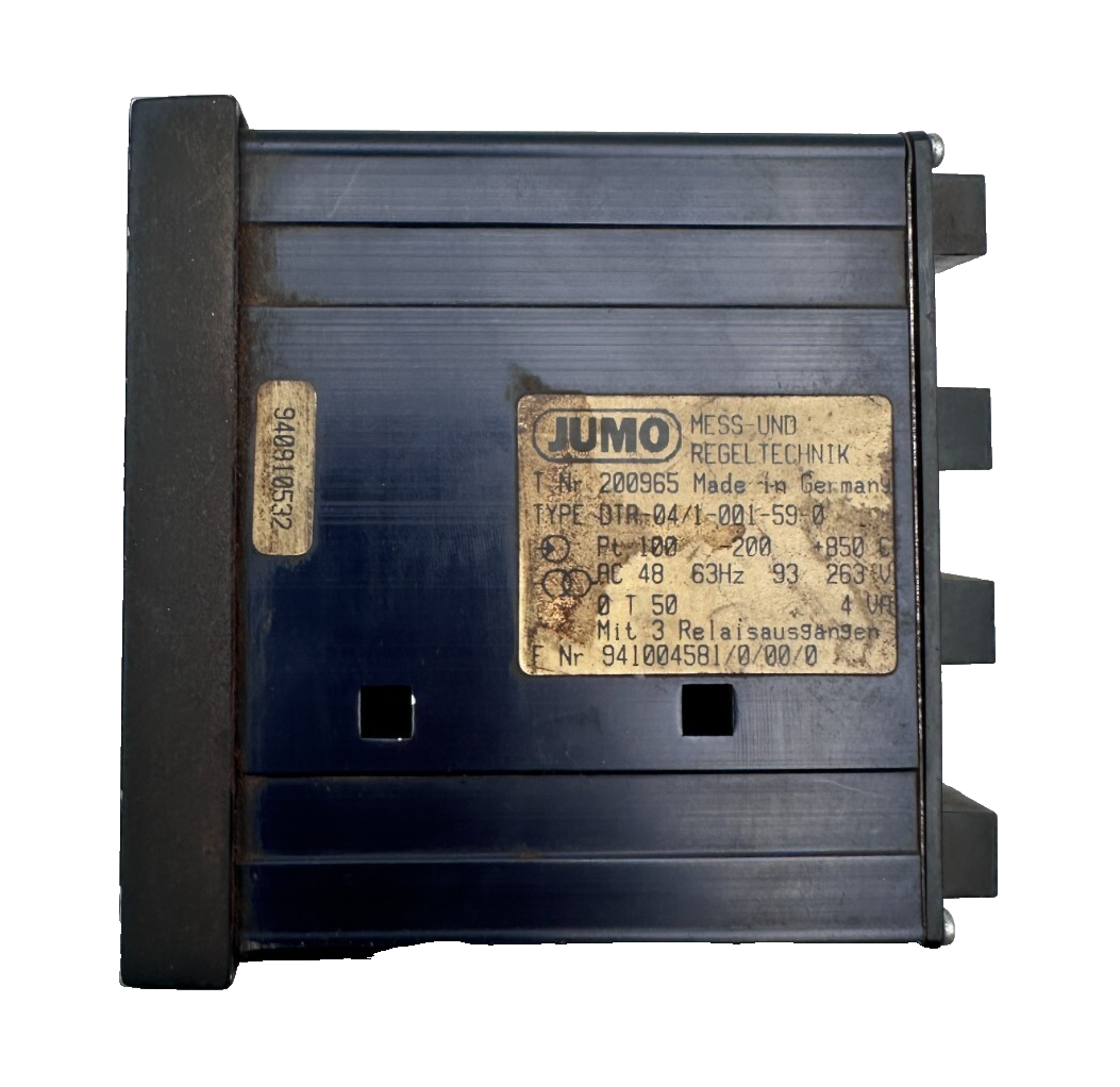 JUMO 200965 DTON 04 TYPE DTR-04/1-001-59-0 REGULATEUR DE TEMPERATURE