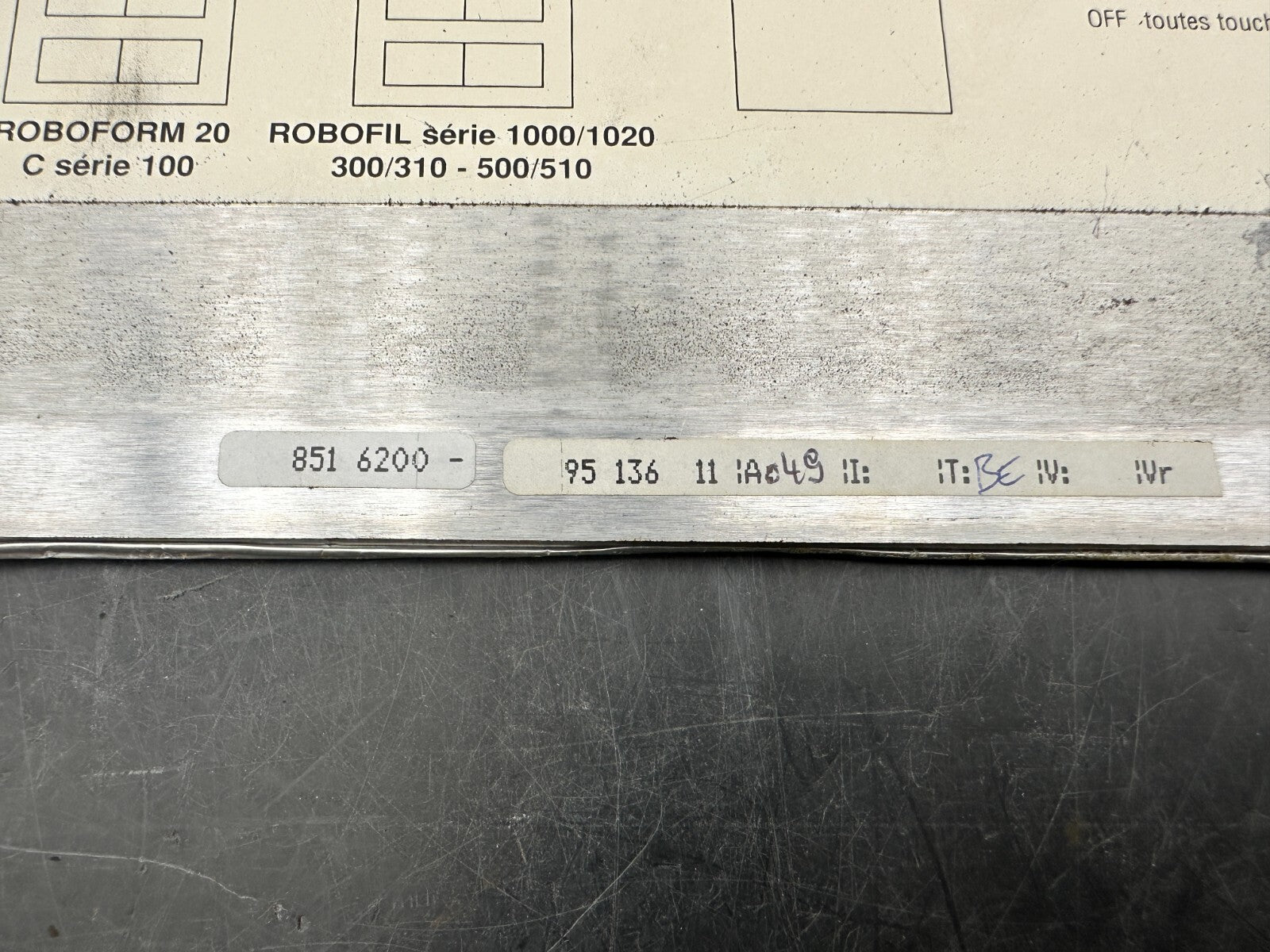 CHARMILLES Technologies RoboFil     851 6200 - 95 136  BOARD 8516200