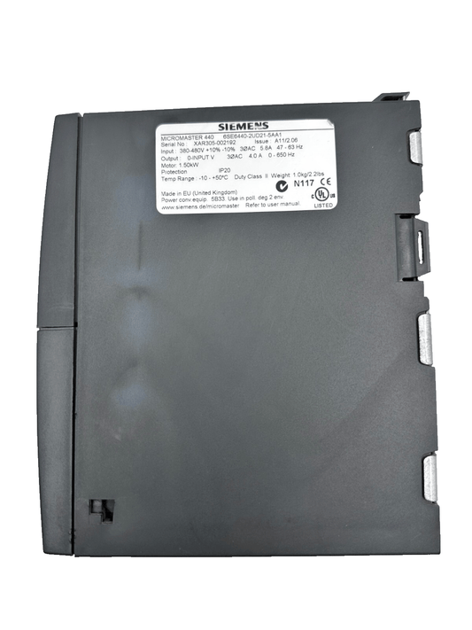 SIEMENS MICROMASTER 440 6SE6440 - 2UD21 - 5AA1 VARIATEUR - KLR Automation
