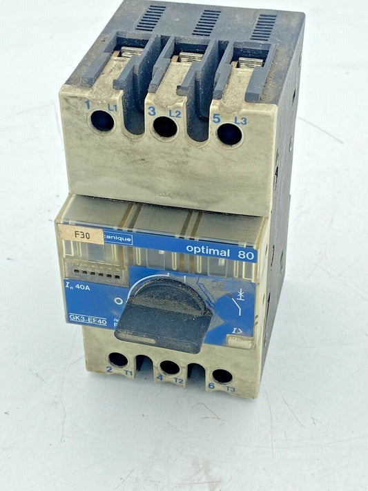 Disjoncteur moteur TELEMECANIQUE GK3 - EF40 Optimal 80 - KLR Automation