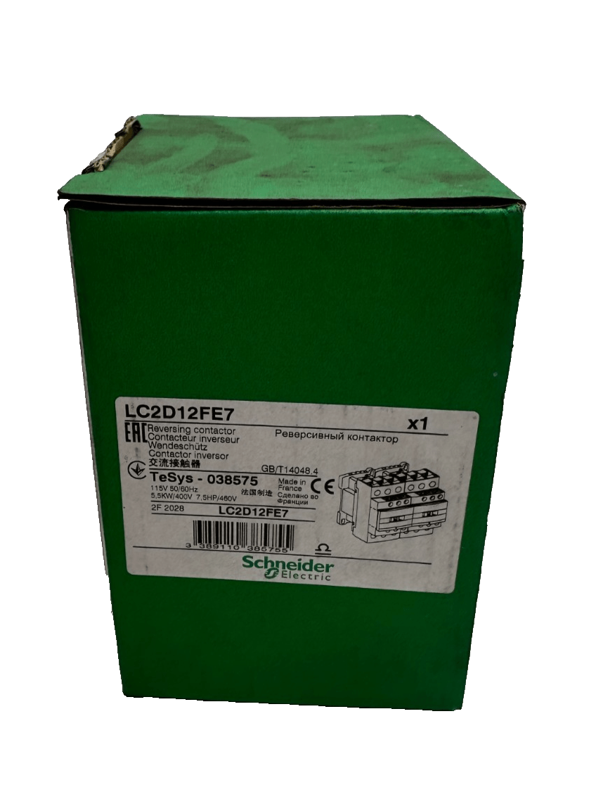TELEMECANIQUE LC2D12FE7 REVERSING CONTACTOR 115V 5.5kW 7.5HP x1pc - KLR Automation