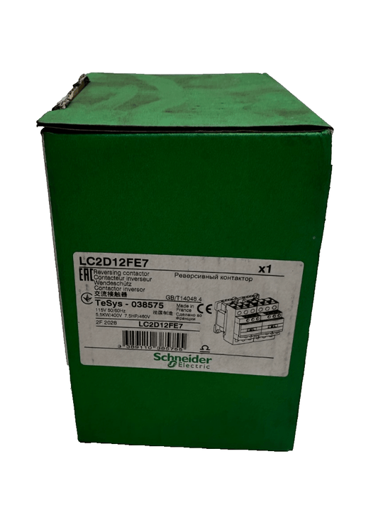 TELEMECANIQUE LC2D12FE7 REVERSING CONTACTOR 115V 5.5kW 7.5HP x1pc - KLR Automation
