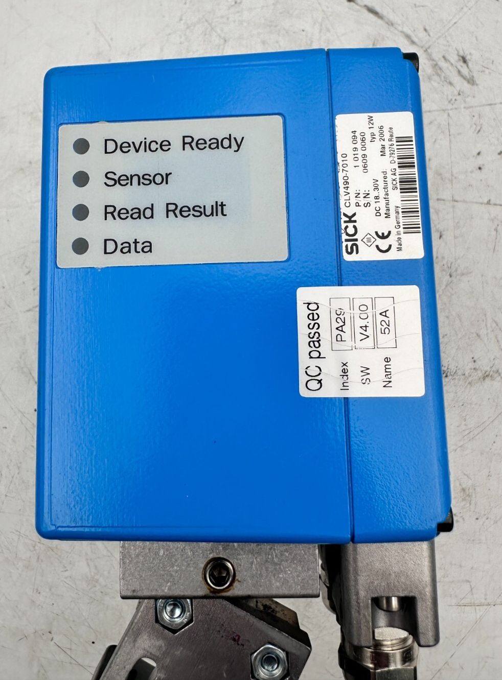 SICK CLV 490 CLV490-7010 1019094 OPTIC BAR CODE SCANNER