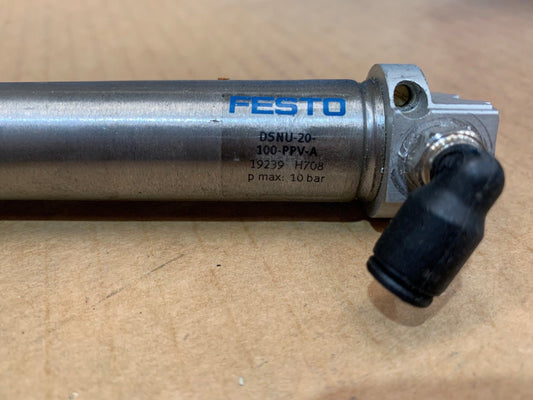 1 x FESTO ISO cylinder DSNU - 20 - 100 - PPV - A 19239 - KLR Automation