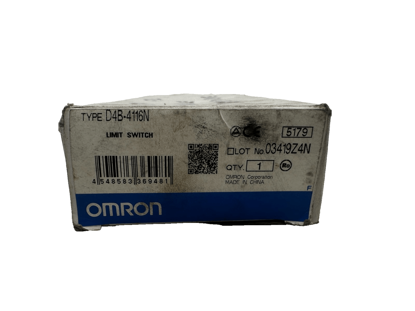 OMRON D4B - 4116N LIMIT SWITCH - KLR Automation