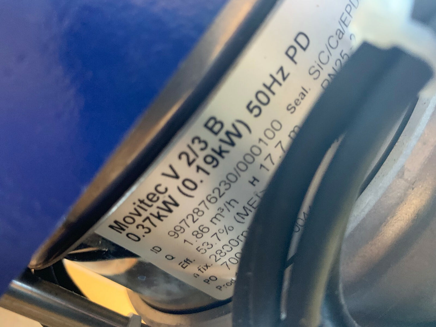 New KSB Pump PumpDrive Movitec V 2/3 B RMS7122