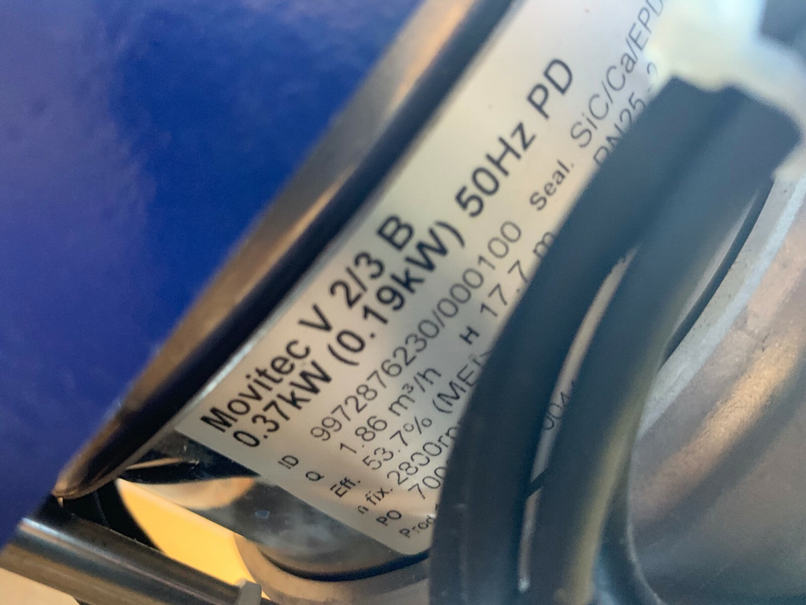 New KSB Pump PumpDrive Movitec V 2/3 B RMS7122