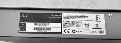 CISCO SG100 - 24 24 - PORT GIGABIT SWITCH - KLR Automation