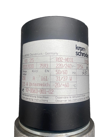 1pc x KROM SCHRODER VG 25 R02-ND31 7593 85207030 31-37W