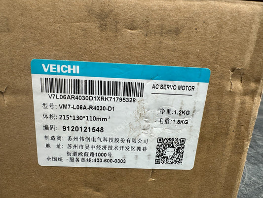VEICHI VM7 - L06A - R4030 - D1 AC SERVO MOTOR x1pc - KLR Automation