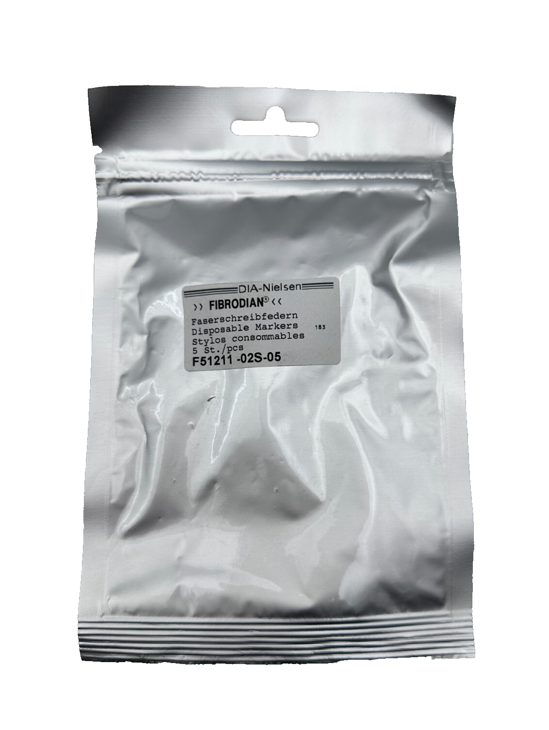 DIA-NIELSEN FIBRODIAN F51211-02S-05 STYLOS CONSOMMABLES 5pc/SACHET x4