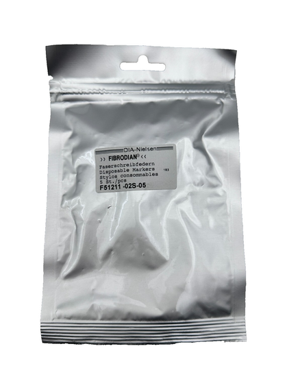 DIA-NIELSEN FIBRODIAN F51211-02S-05 STYLOS CONSOMMABLES 5pc/SACHET x4