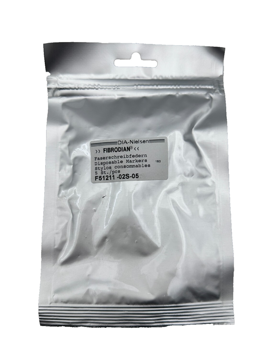 DIA-NIELSEN FIBRODIAN F51211-02S-05 STYLOS CONSOMMABLES 5pc/SACHET x4
