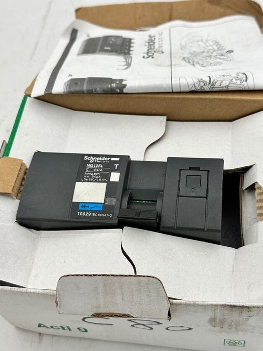 1pc x SCHNEIDER ELECTRIC NG125L C 80A 18829 - KLR Automation