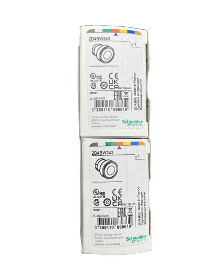 SCHNEIDER ELECTRIC ZB4BW343 BOUTON POUSSOIR ROUGE x8pc - KLR Automation