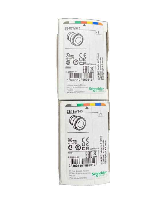 SCHNEIDER ELECTRIC ZB4BW343 BOUTON POUSSOIR ROUGE x8pc - KLR Automation