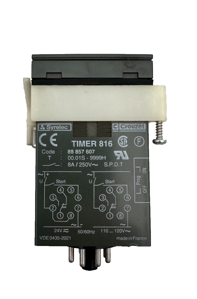 CROUZET TIMER 816 88857607 88 857 607 00.1S-9999H 8A/250V