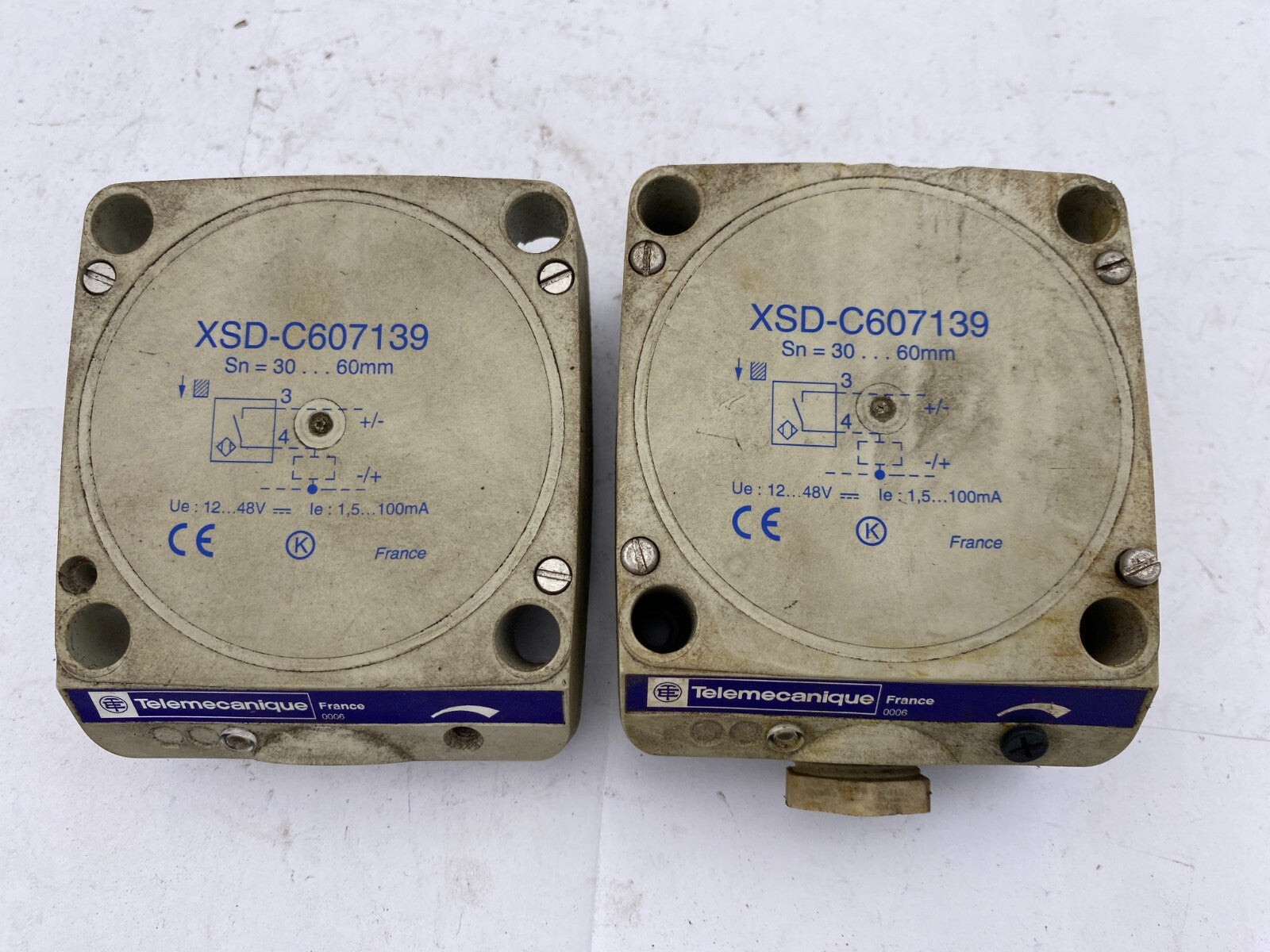 2pc x TELEMECANIQUE XSD-C607139 PROXIMITY SENSOR 12/48V