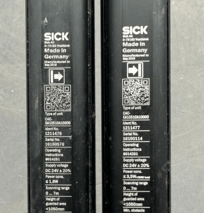 SICK C4C - SA10510A10000 1211476 + C4C - EA10510A10000 1211477 BARRIERE IMMATERIELLE - KLR Automation