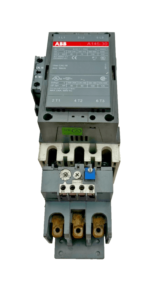 ABB A145 A145 - 30 + CAL 18 + TA200 DU CONTACTEUR 3 POLES - KLR Automation