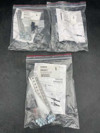 LOT DE 3 SIEMENS ARG22.2 MOUNTING ELEMENT FOR QAP22