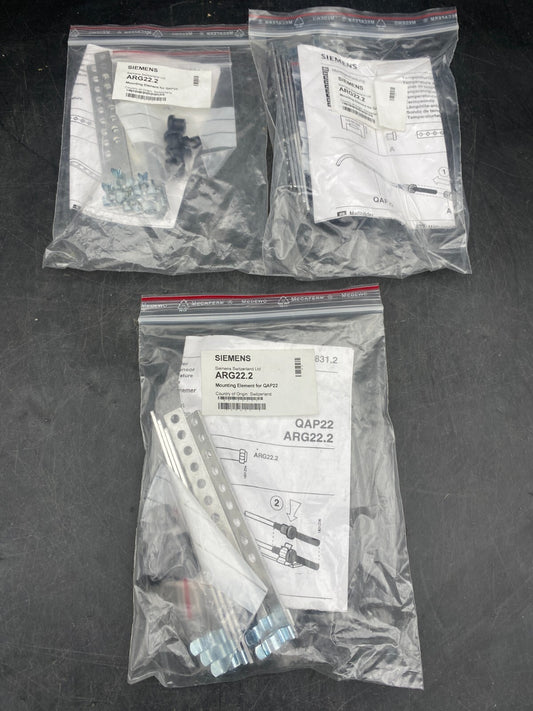 LOT DE 3 SIEMENS ARG22.2 MOUNTING ELEMENT FOR QAP22