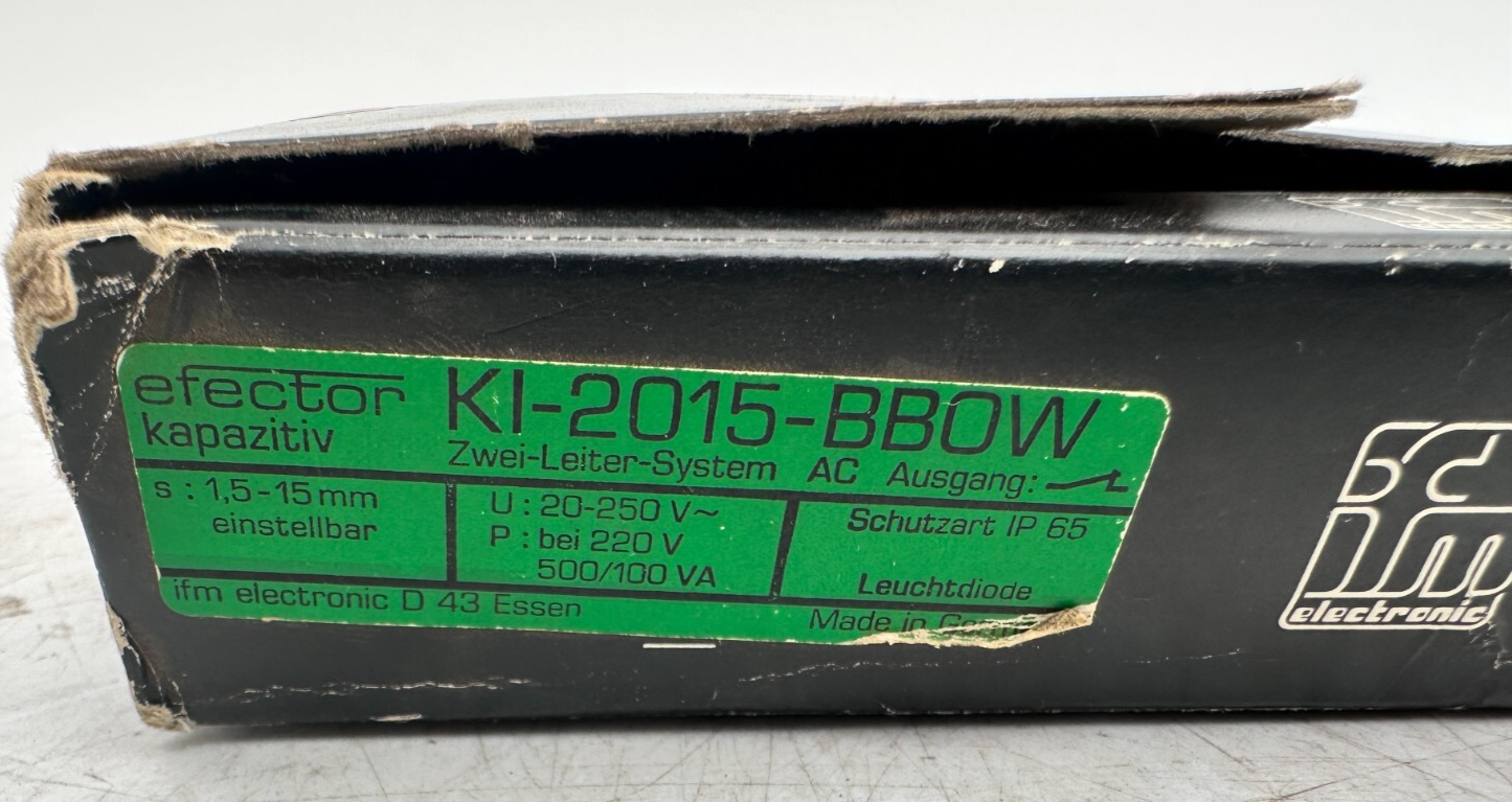 IFM KI-2015-BB0W PROXIMITY SWITCH NEW OLD STOCK