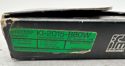 IFM KI-2015-BB0W PROXIMITY SWITCH NEW OLD STOCK