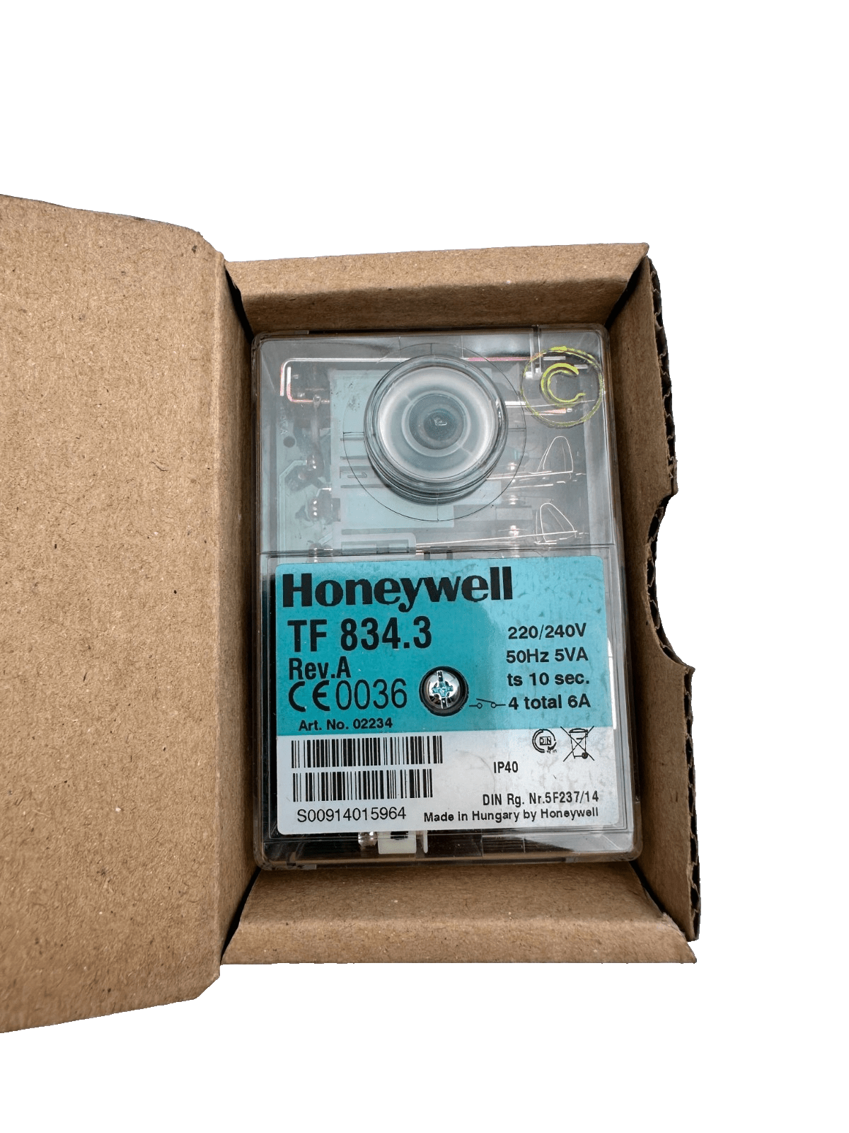 HONEYWELL SATRONIC TF 834.3 UNIT PACK REV. A 02234U CONTROL BOX ts 10s - KLR Automation