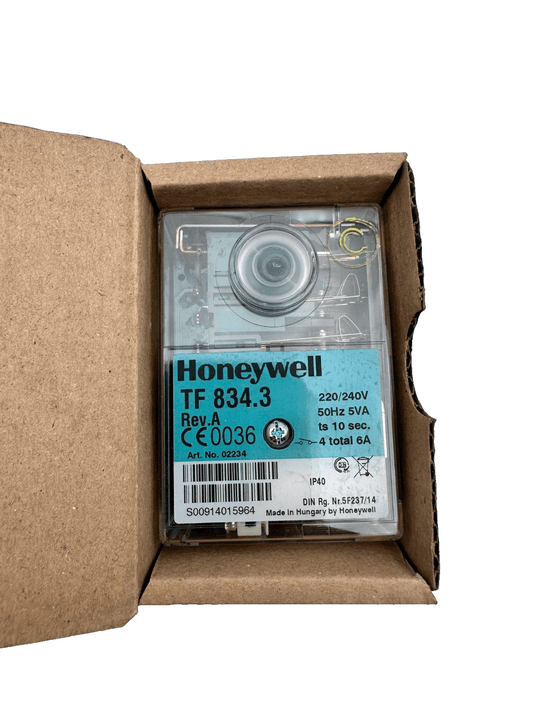 HONEYWELL SATRONIC TF 834.3 UNIT PACK REV. A 02234U CONTROL BOX ts 10s - KLR Automation