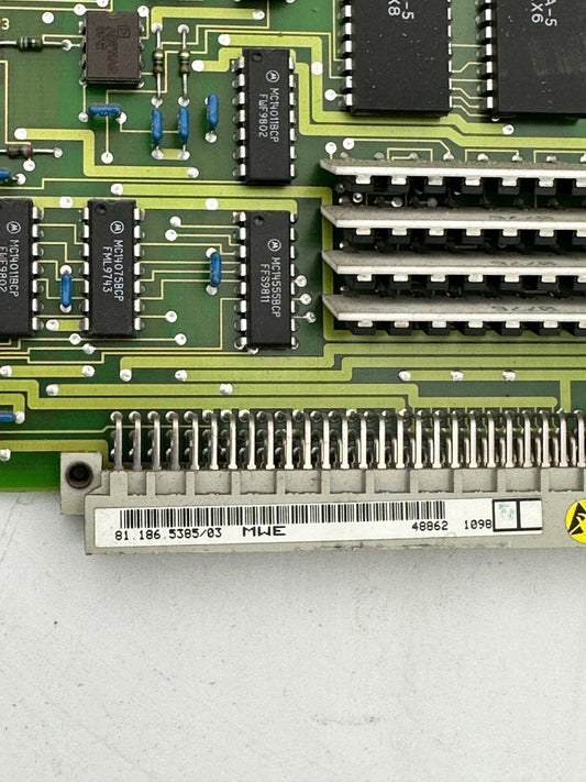 1pc x Heidelberg Control Board MWE 81.186.5385/03. HDM - 00.781.2107 - KLR Automation