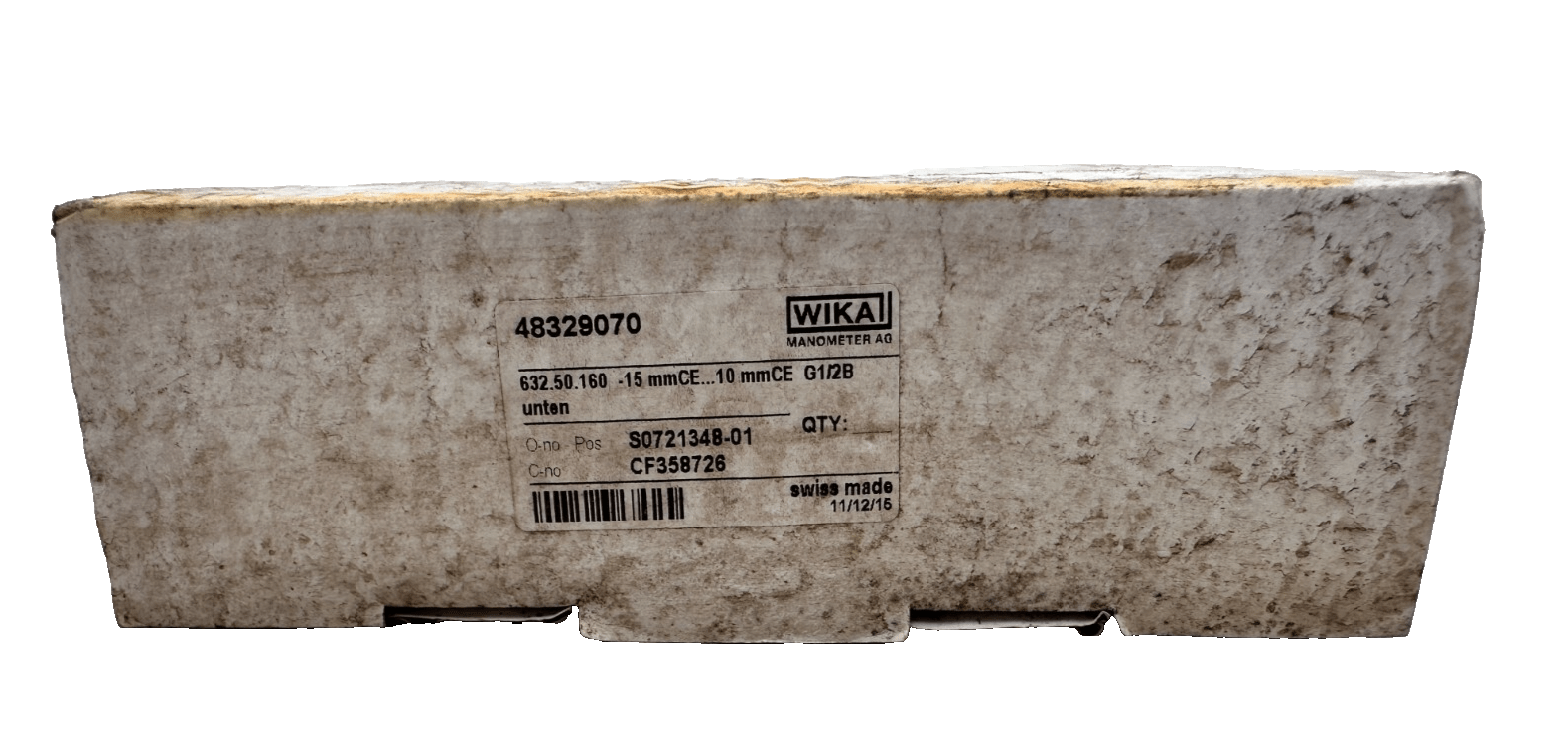 WIKA 632.50.160 48329070 S0721348 - 01 MANOMETRE - KLR Automation