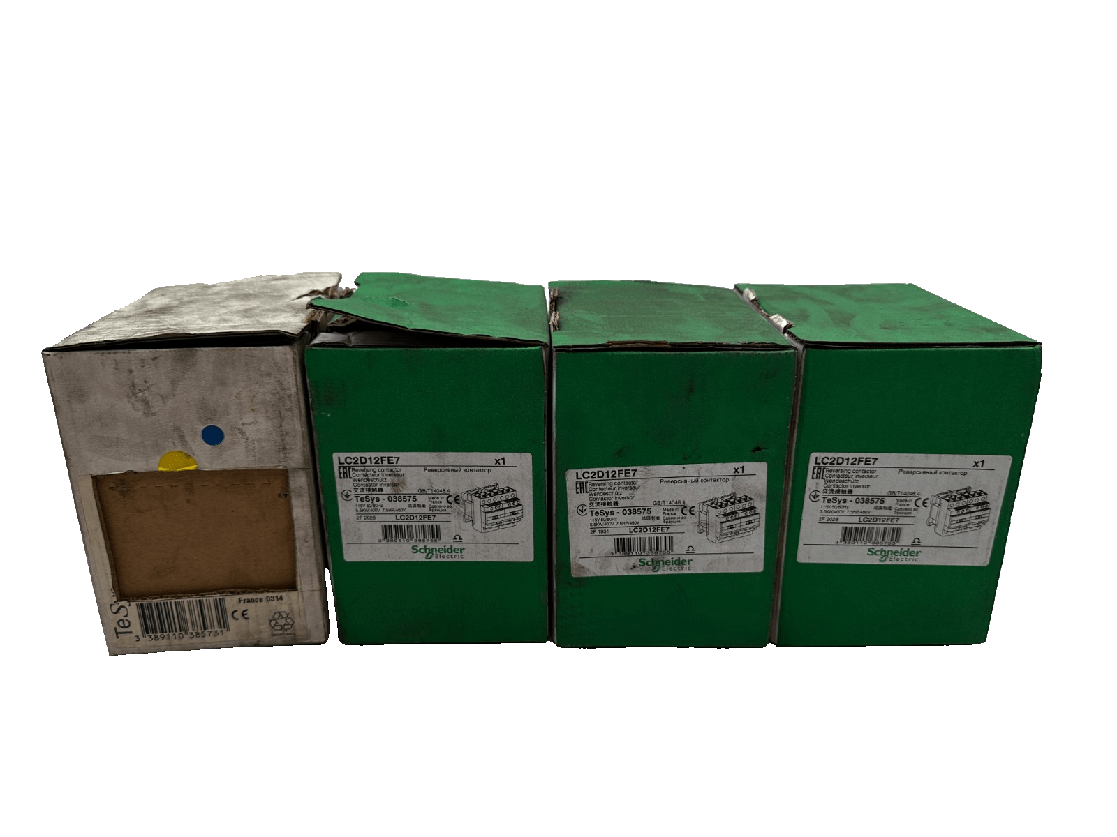 TELEMECANIQUE LC2D12FE7 REVERSING CONTACTOR 115V 5.5kW 7.5HP x1pc - KLR Automation