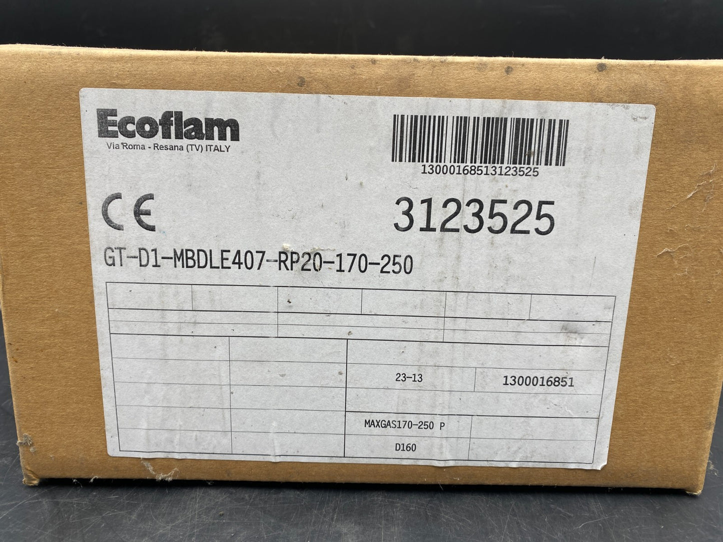 ECOFLAM 3123525 GT-D1-MBDLE407-RP20-170-250  DUNGS MB-DLE 407 B01 S50