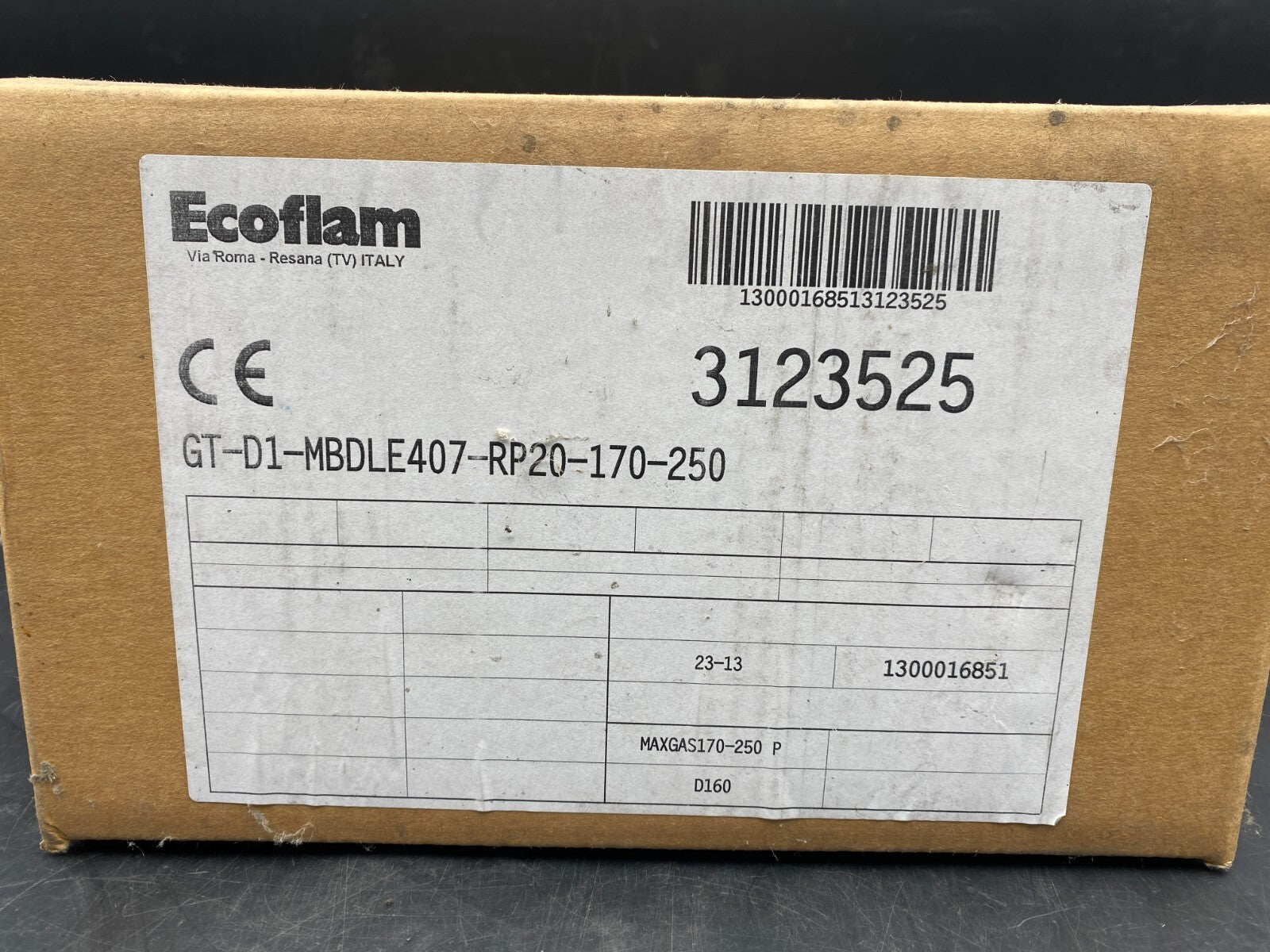 ECOFLAM 3123525 GT-D1-MBDLE407-RP20-170-250  DUNGS MB-DLE 407 B01 S50