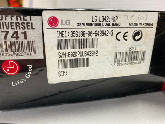 LG L342i   Mobile Phone Old Stock Rare collectors Mobile Phone Cell  GSM