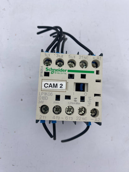 LOT OF 3 SCHNEIDER ELECTRIC LP1K06 01BD CONTACTOR - KLR Automation