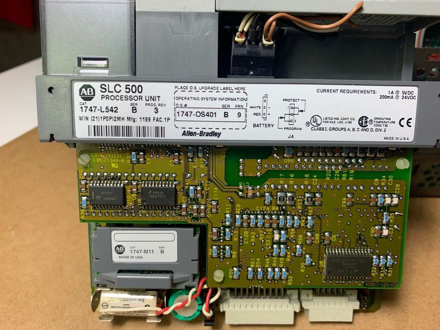 Allen Bradley SLC 500 Rack 1746 - A7 1746 - P2 1747 - L542 1747 - SN + 5 x 1746 - IB16 - KLR Automation