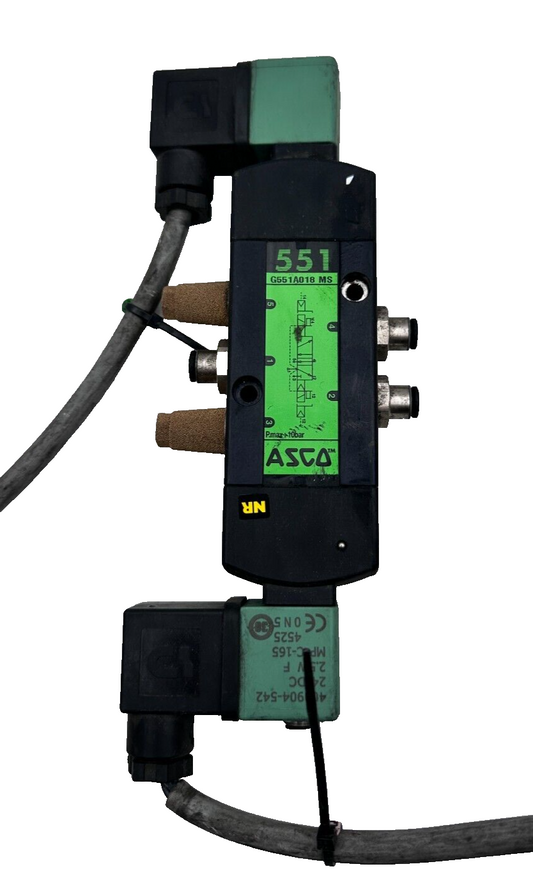 ASCO 551 G551A018MS SOLEINOID VALVE 5/2